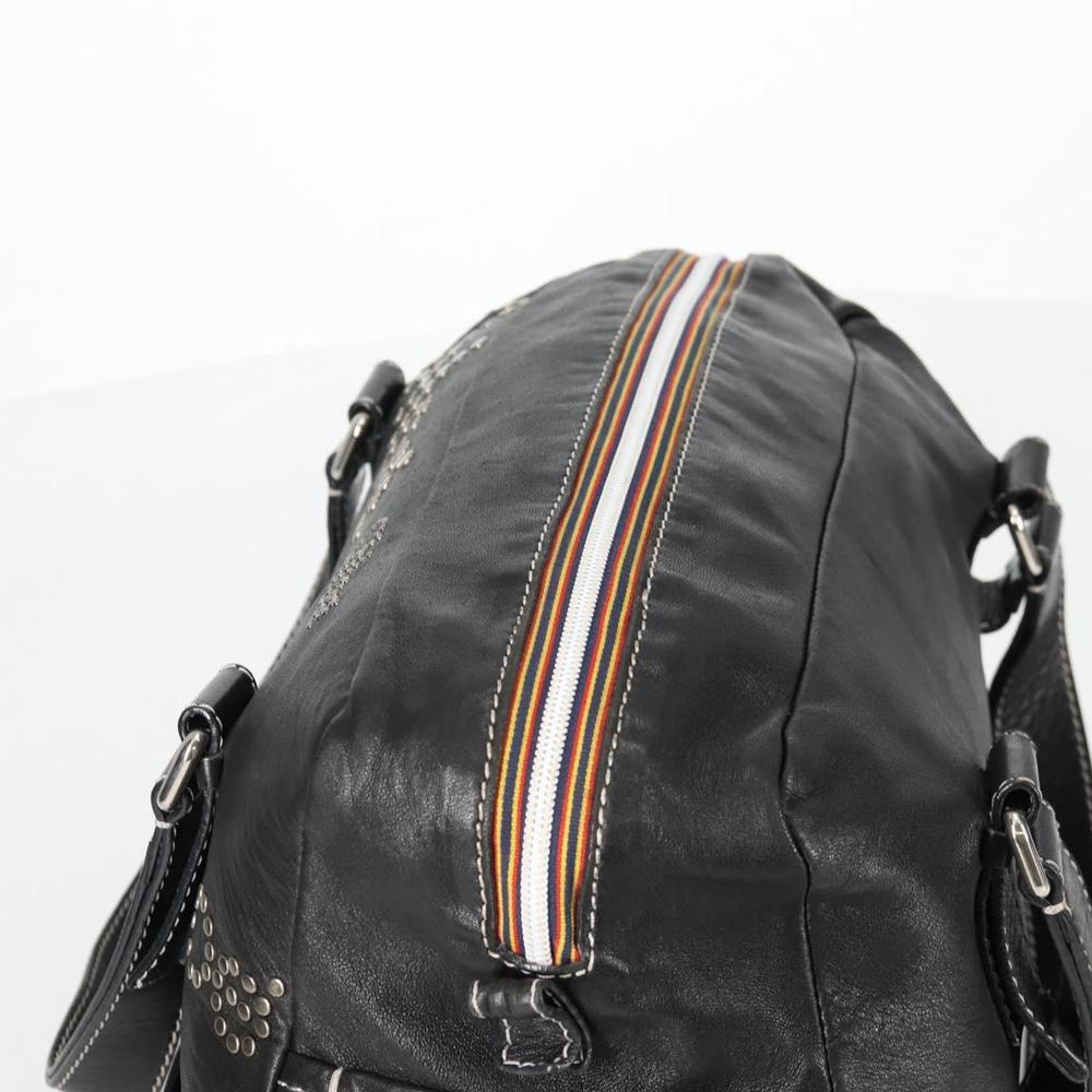 Chloe Hand Bag Leather Black Silver Auth SW1545V - Picture 6 of 16